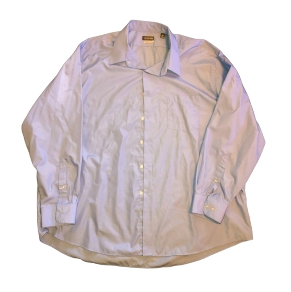 Van Heusen regular fit wrinkle free size 2XL Blue button down shirt - Picture 1 of 7